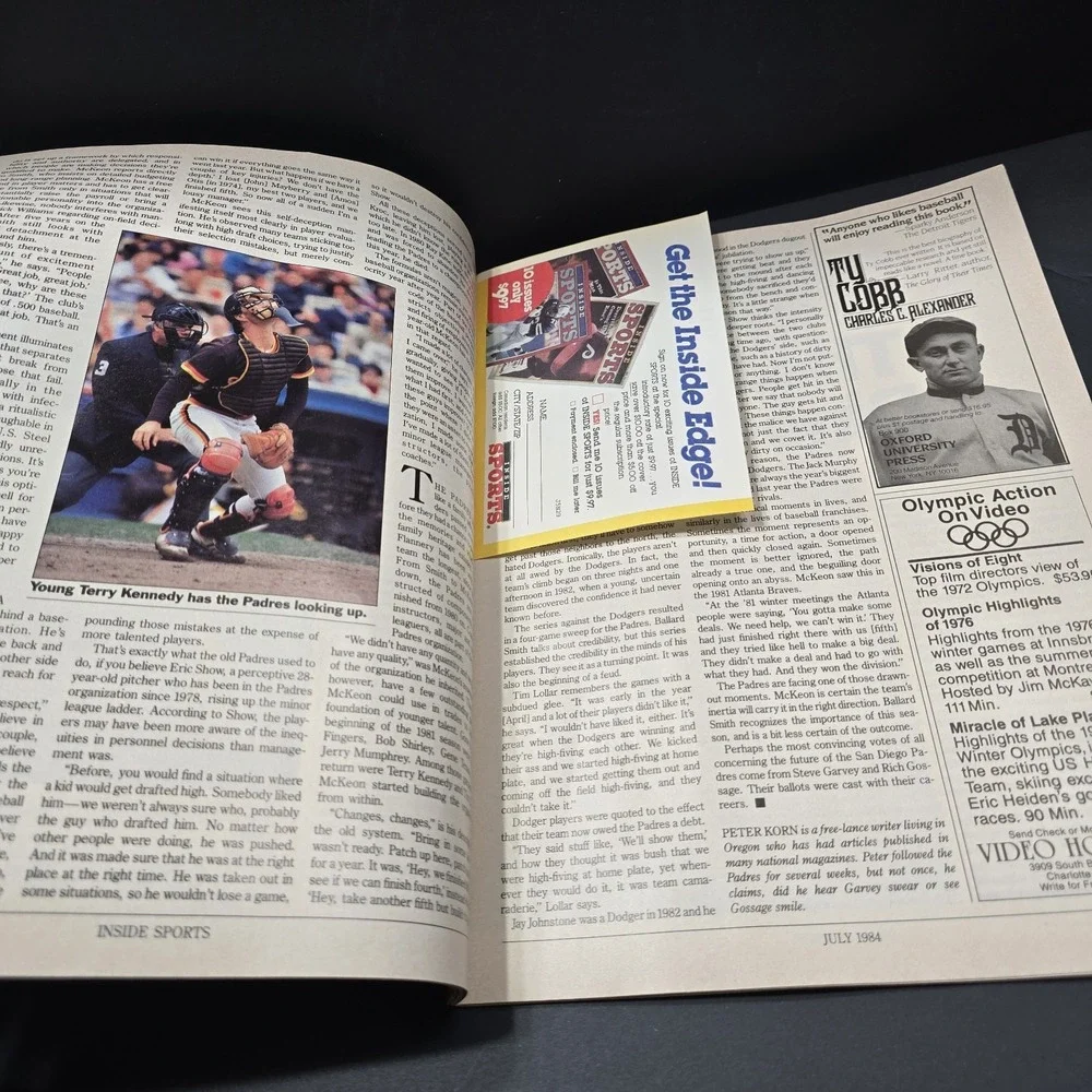 1984 Inside Sports SAN DIEGO Padres‎ GOOSE GOSSAGE No Label STEVE GARVEY Dodgers